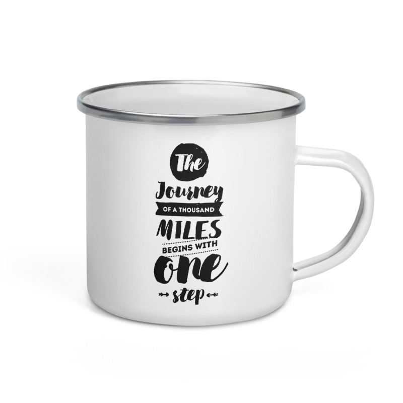 Enamel Mug - Journey of 1000 Miles